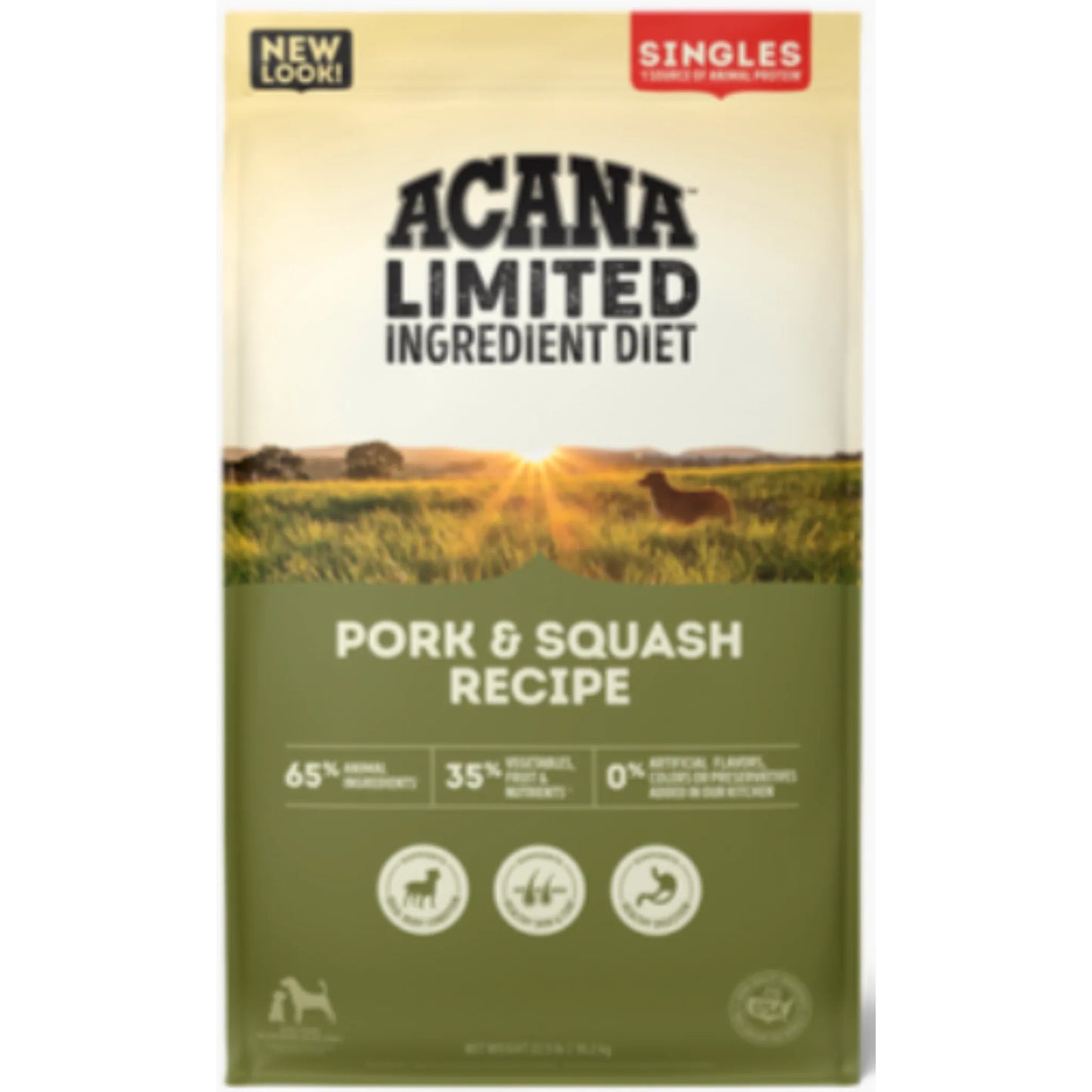 אקאנה לכל הגזעים והגילאים מבוסס חזיר