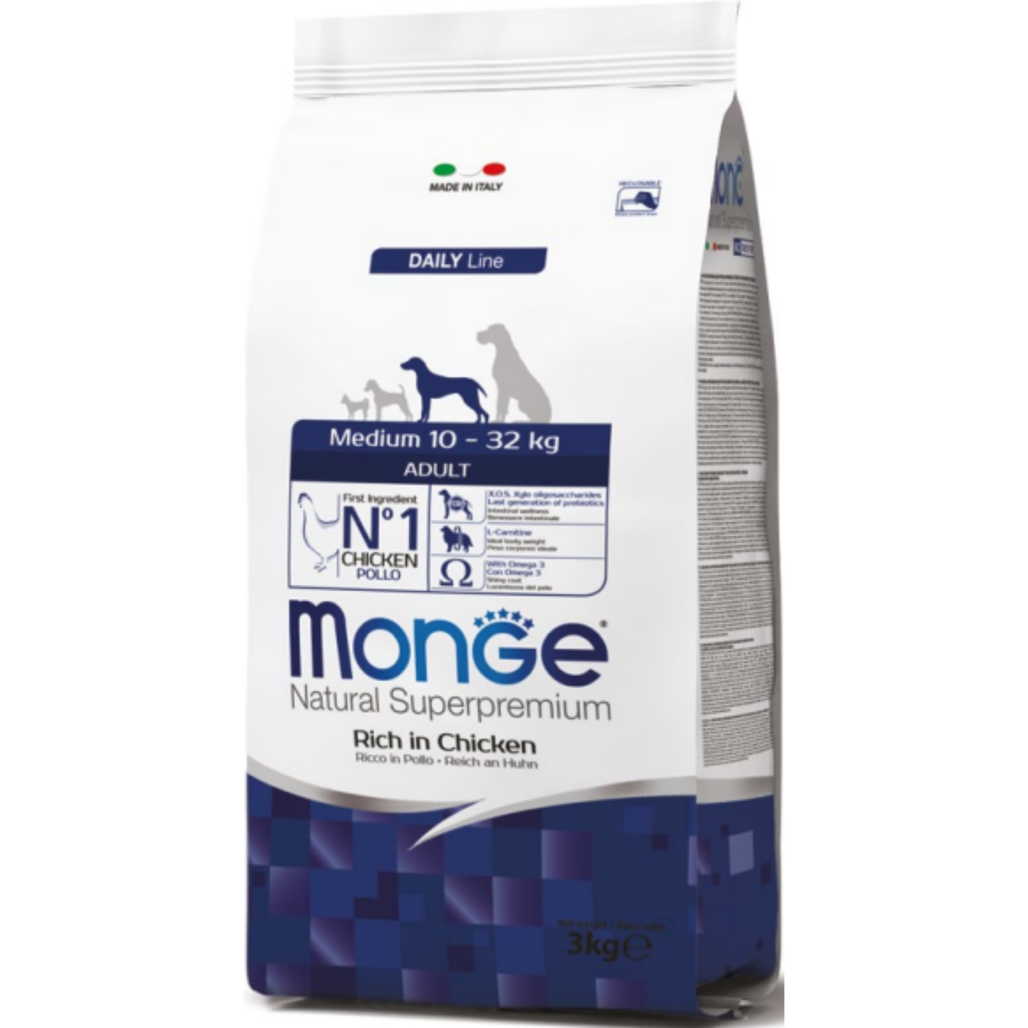 מונג' לבוגרים מגזע בינוני מבוסס עוף