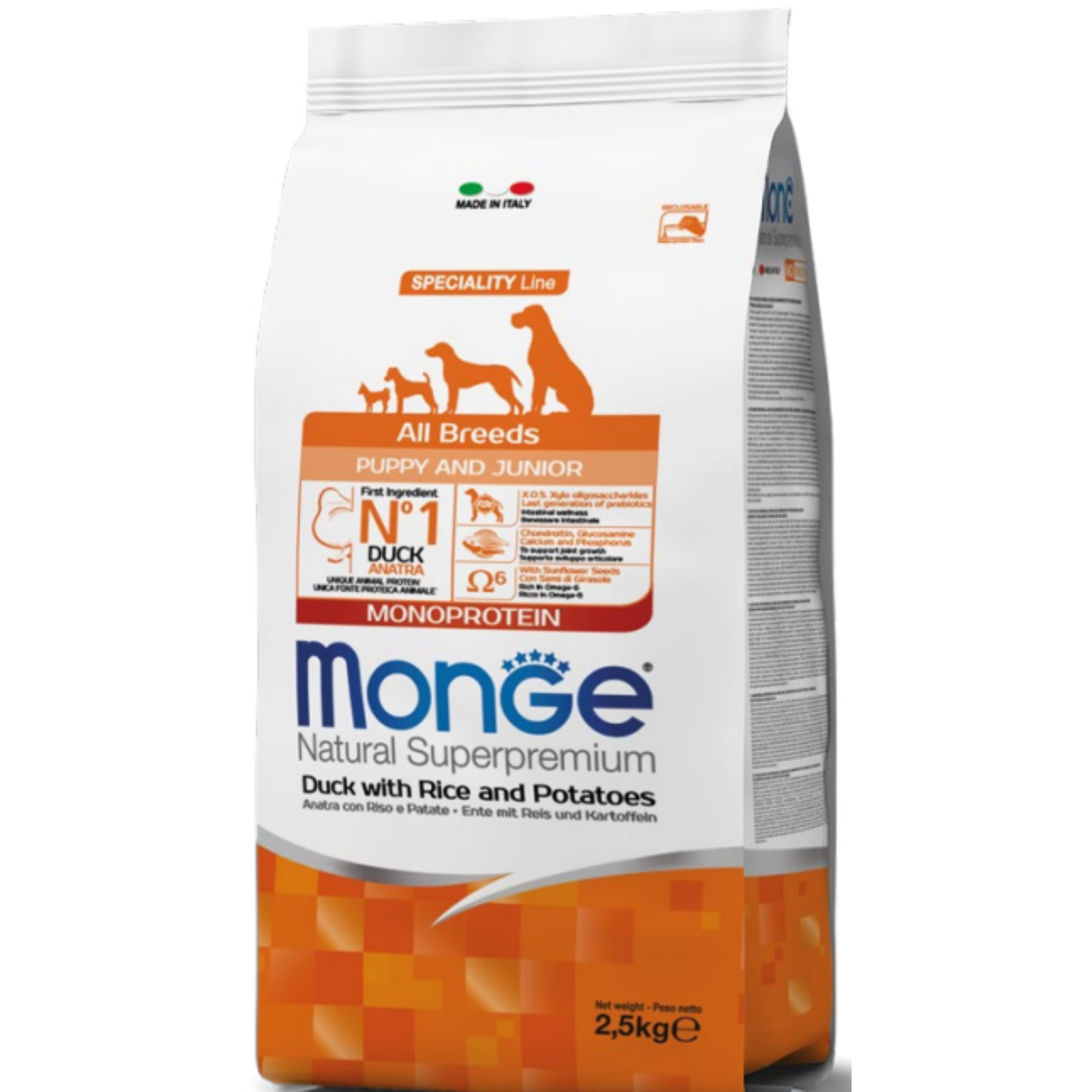 מונג' גורים לכל הגזעים מבוסס ברווז