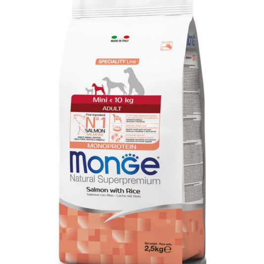 מונג' גורים לכל הגזעים מבוסס סלמון